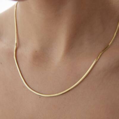 Altın 2.50 mm Balıksırtı Zincir - 1