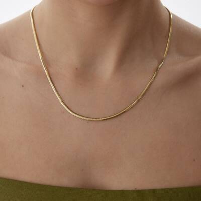 Altın 2.50 mm Balıksırtı Zincir - 3