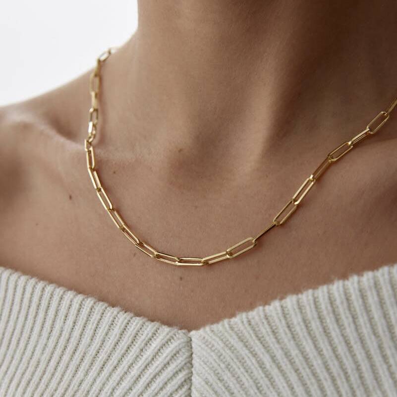 Altın 4 mm Ataş Zincir - Semih Haşhaş Kuyumculuk (1)