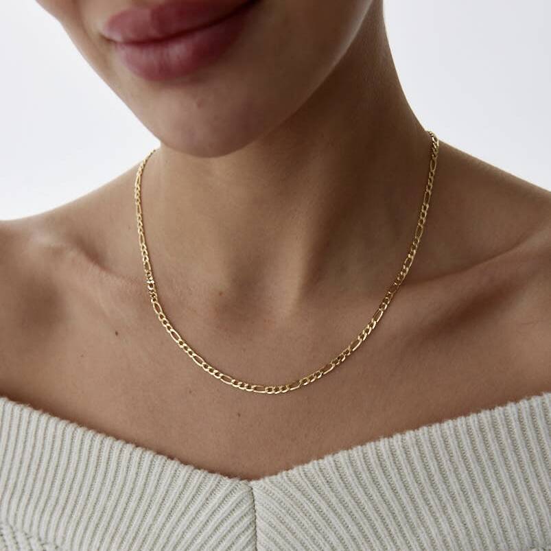 Altın 4 mm Figaro Zincir - Semih Haşhaş Kuyumculuk (1)