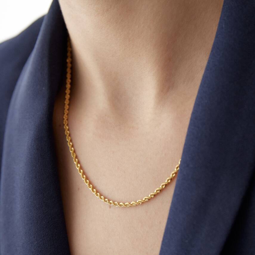 Altın 2 mm Halat Zincir - Semih Haşhaş Kuyumculuk