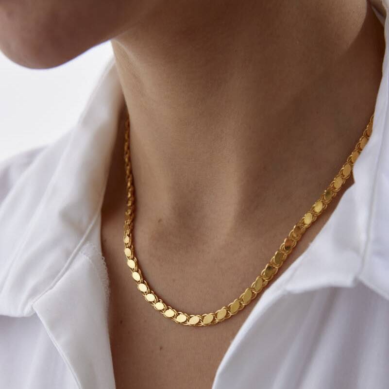 Altın 4 mm Pullu Zincir - Semih Haşhaş Kuyumculuk (1)