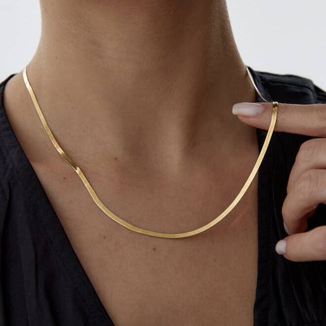 Altın İnce İtalyan Ezme Zincir - Semih Haşhaş Kuyumculuk