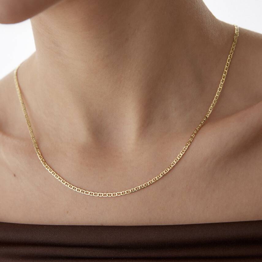 Altın İnce Mariner Zincir - Semih Haşhaş Kuyumculuk (1)