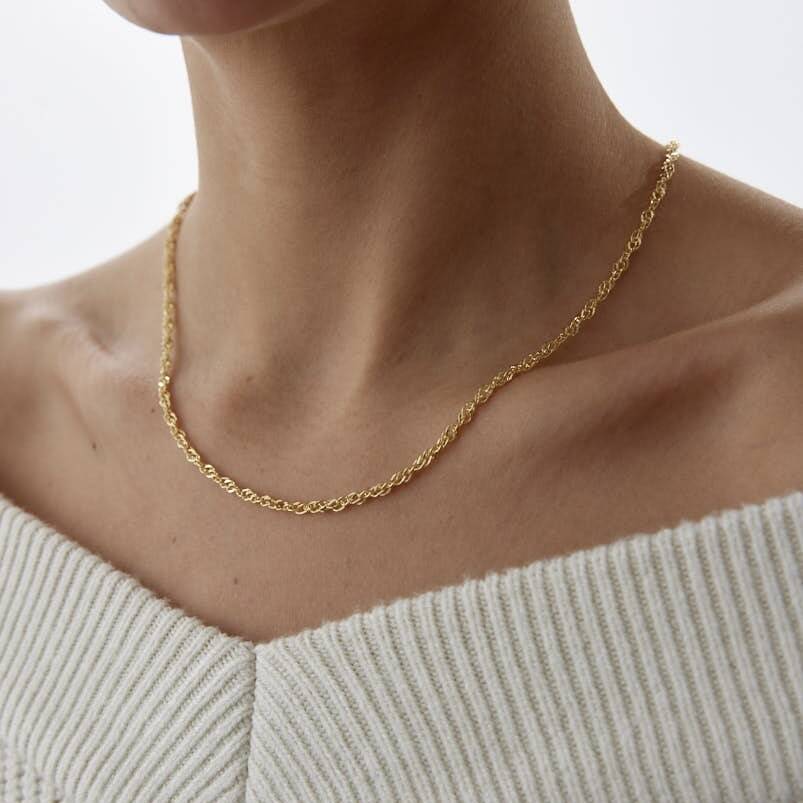 Altın Kalın Singapur Zincir - Semih Haşhaş Kuyumculuk