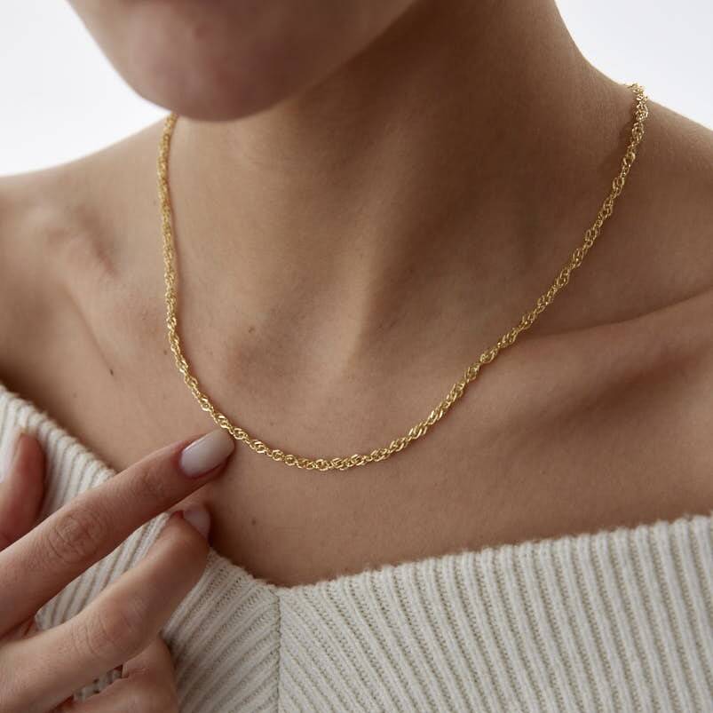 Altın Kalın Singapur Zincir - Semih Haşhaş Kuyumculuk (1)