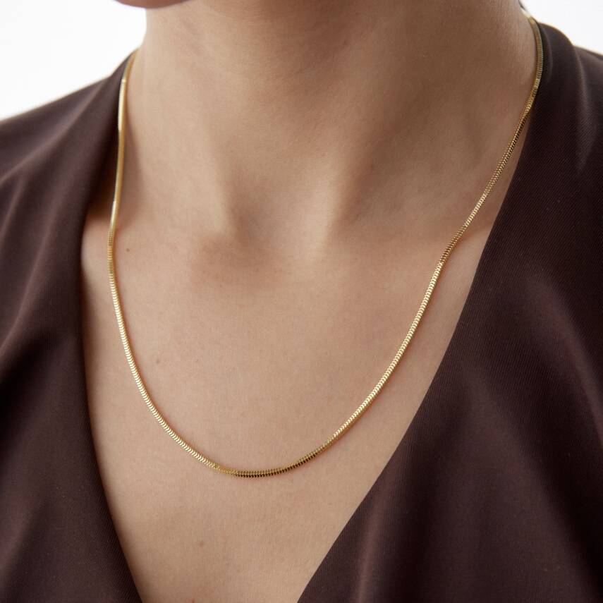 Altın Küp Balıksırtı Zincir - Semih Haşhaş Kuyumculuk