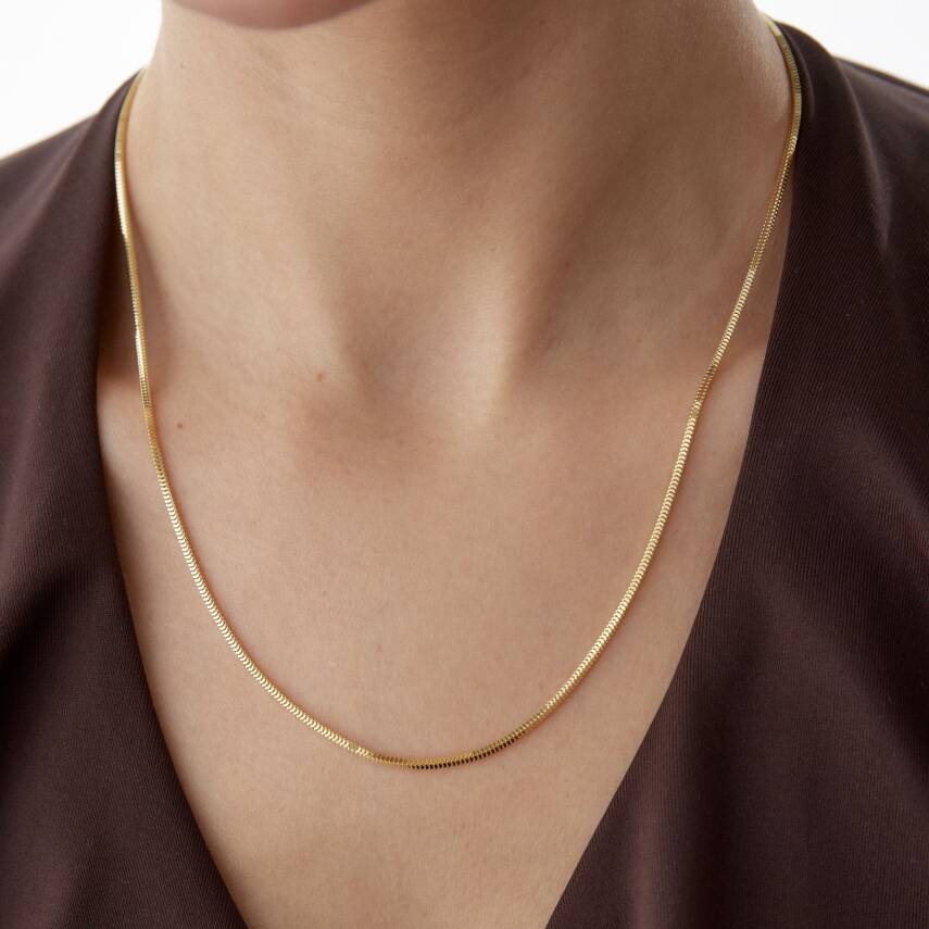 Altın Küp Balıksırtı Zincir - Semih Haşhaş Kuyumculuk (1)