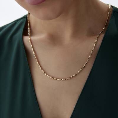 Altın Örgü Arpa Zincir - 1