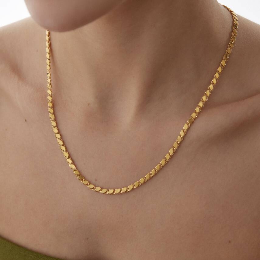 Altın Pullu Zincir - Semih Haşhaş Kuyumculuk