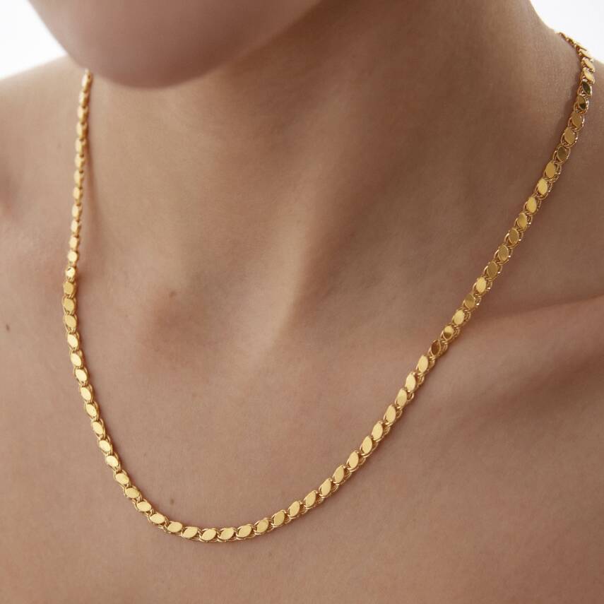 Altın Pullu Zincir - Semih Haşhaş Kuyumculuk (1)