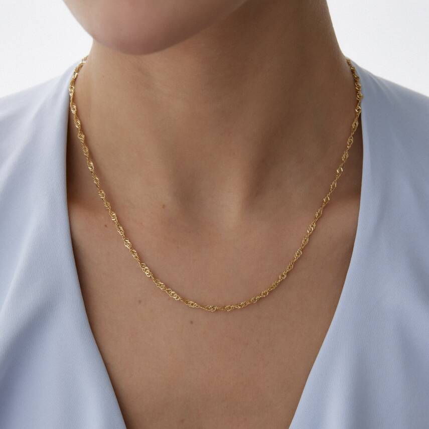 Altın Singapur Zincir - Semih Haşhaş Kuyumculuk (1)