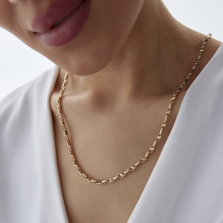 Altın Spiral Ataş Zincir - Semih Haşhaş Kuyumculuk