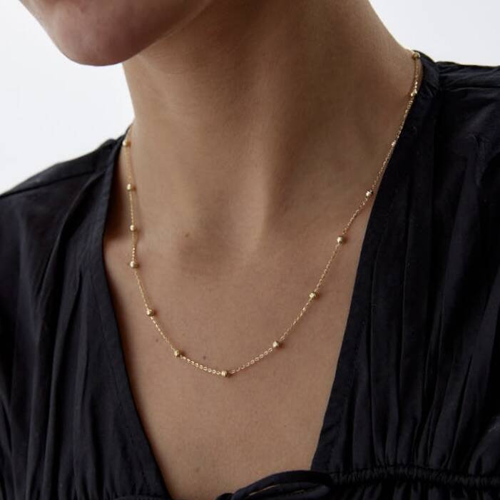 Altın Toplu İnce Zincir - Semih Haşhaş Kuyumculuk (1)