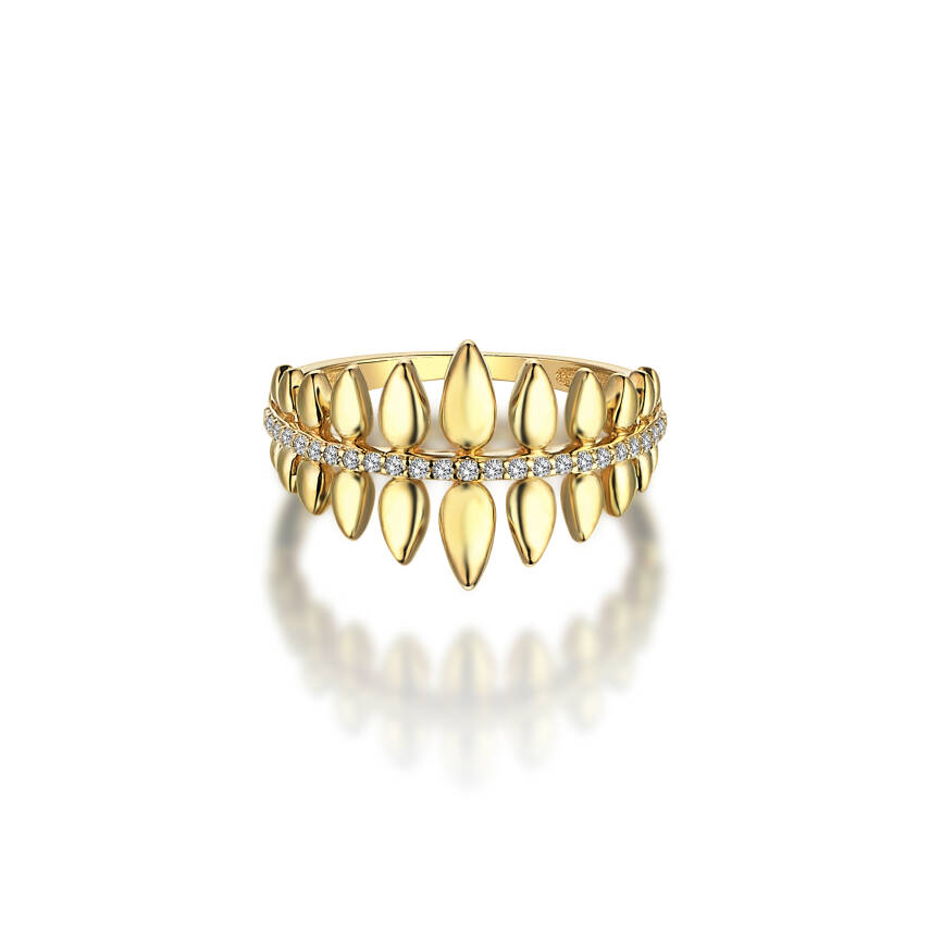 Altın Yaprak Yüzük - 4