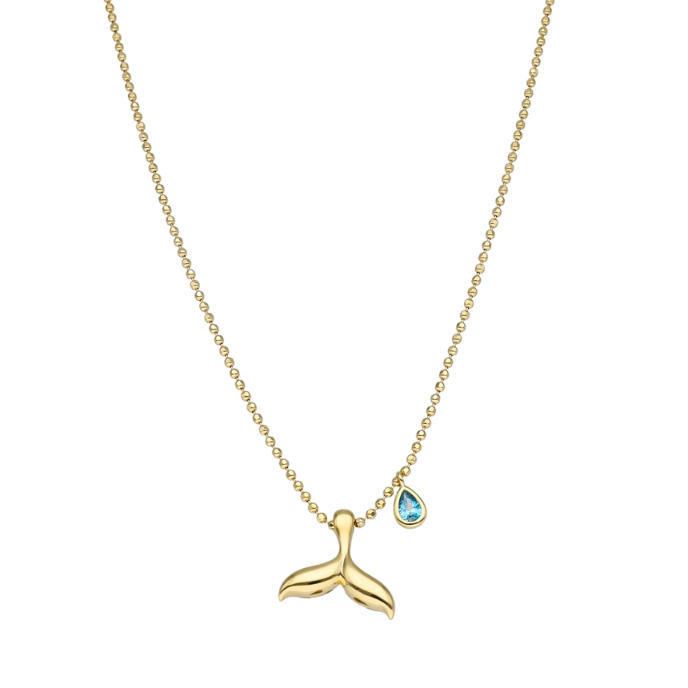 Aqualis Deniz Kızı Altın Cetaş Kolye - Cetaş 