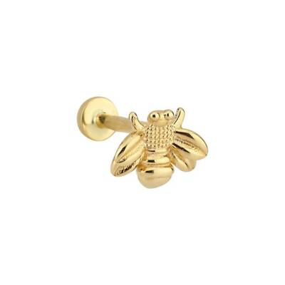 Arı Altın Tragus Piercing - 1