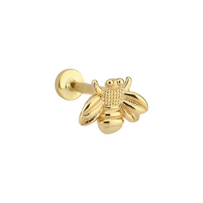 Arı Altın Tragus Piercing - 1