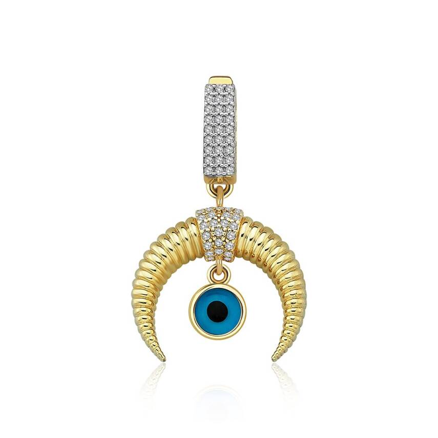 Çağla X Ema Nazar Boncuklu Hilal Charm - EMA (1)