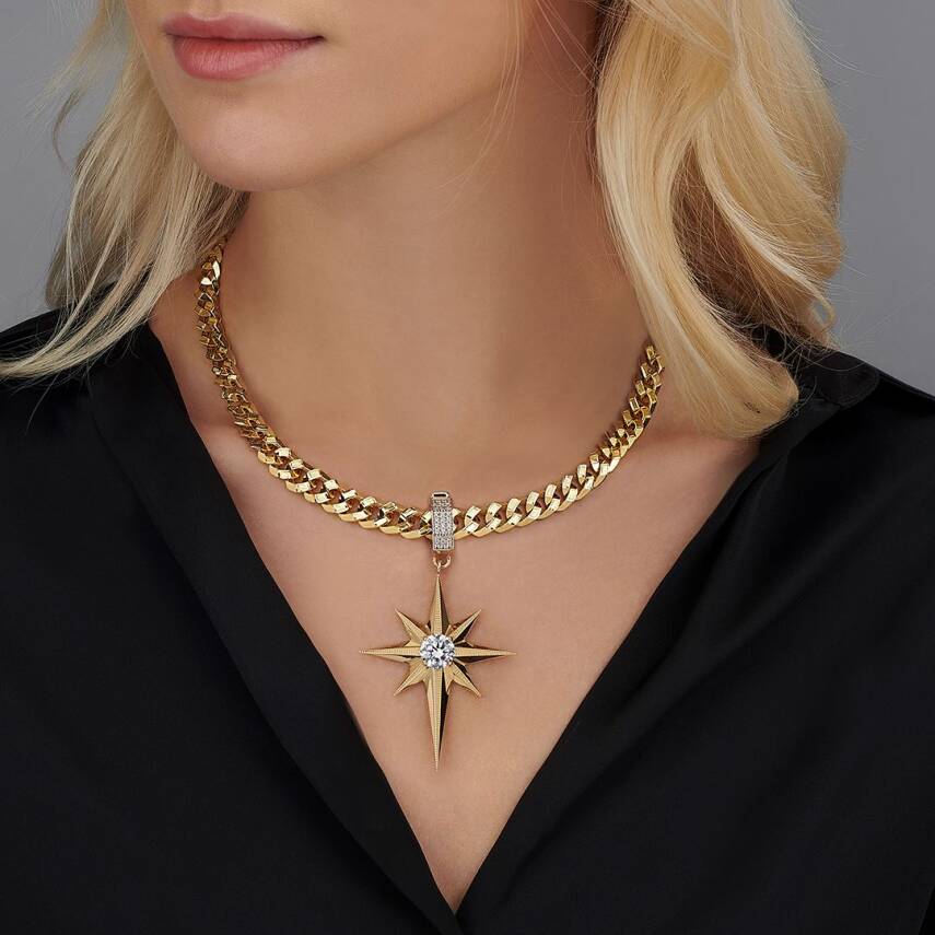 Çağla X Ema Taşlı Kuzey Yıldızı Charm - EMA