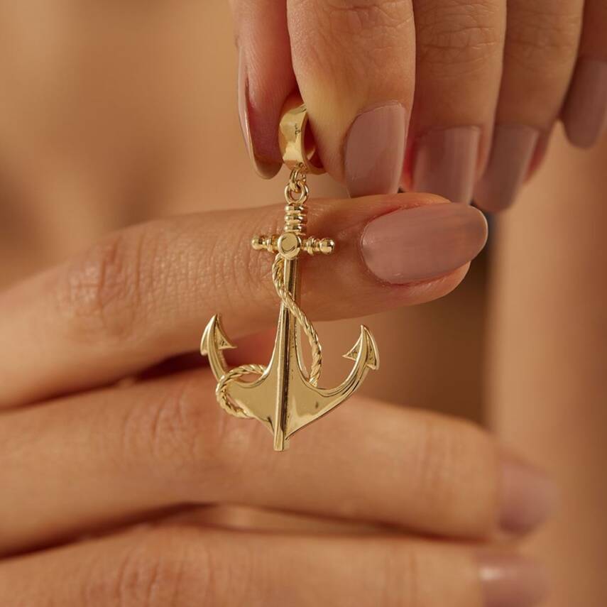 Çapa Altın Kolye Ucu - Semih Haşhaş Kuyumculuk