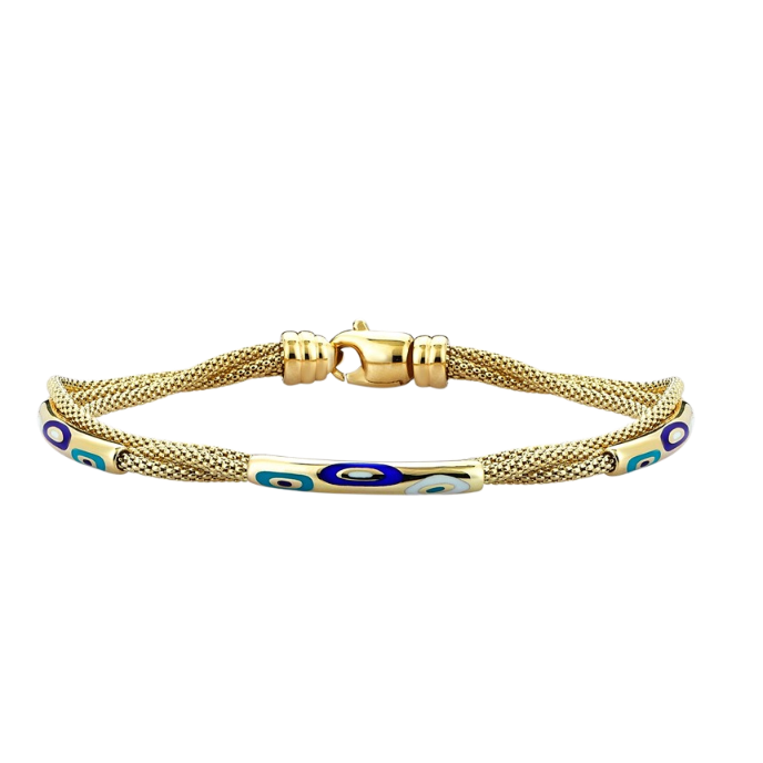 Cetaş Fortuna Altın Mineli Örgü Bileklik - Cetaş 