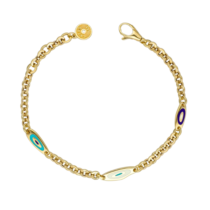 Cetaş Fortuna Altın Mineli Zincir Bileklik - Cetaş 