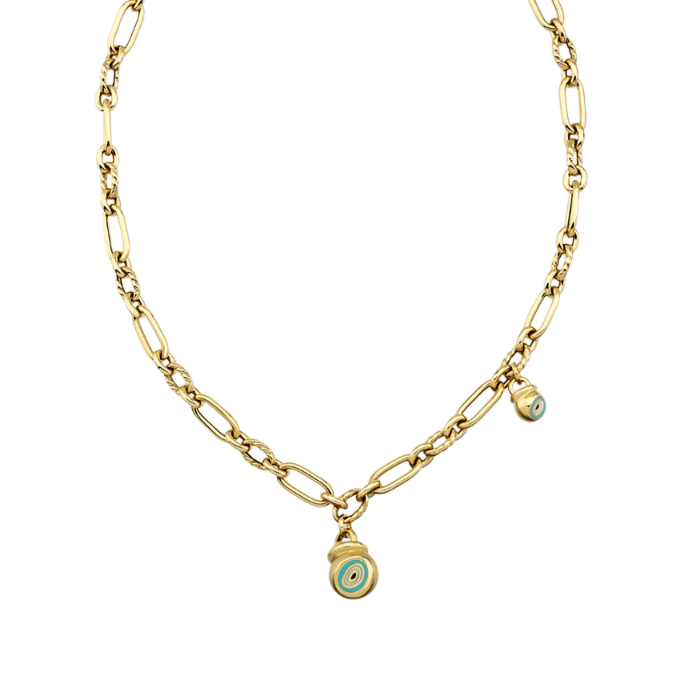 Cetaş Fortuna Mineli Altın Kolye - Cetaş 