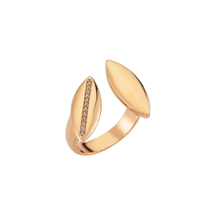 Cetaş Minima Altın Taşlı Markiz Formlu Yüzük - Cetaş 