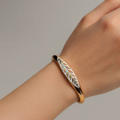 Cetaş Olivia Sedef Mineli Kelepçe Bilezik - 2