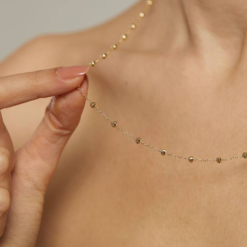 Dorika Toplu Altın Zincir Kolye - Semih Haşhaş Kuyumculuk (1)