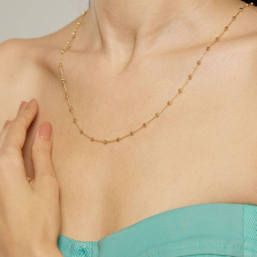 Dorika Toplu Altın Zincir Kolye - Semih Haşhaş Kuyumculuk