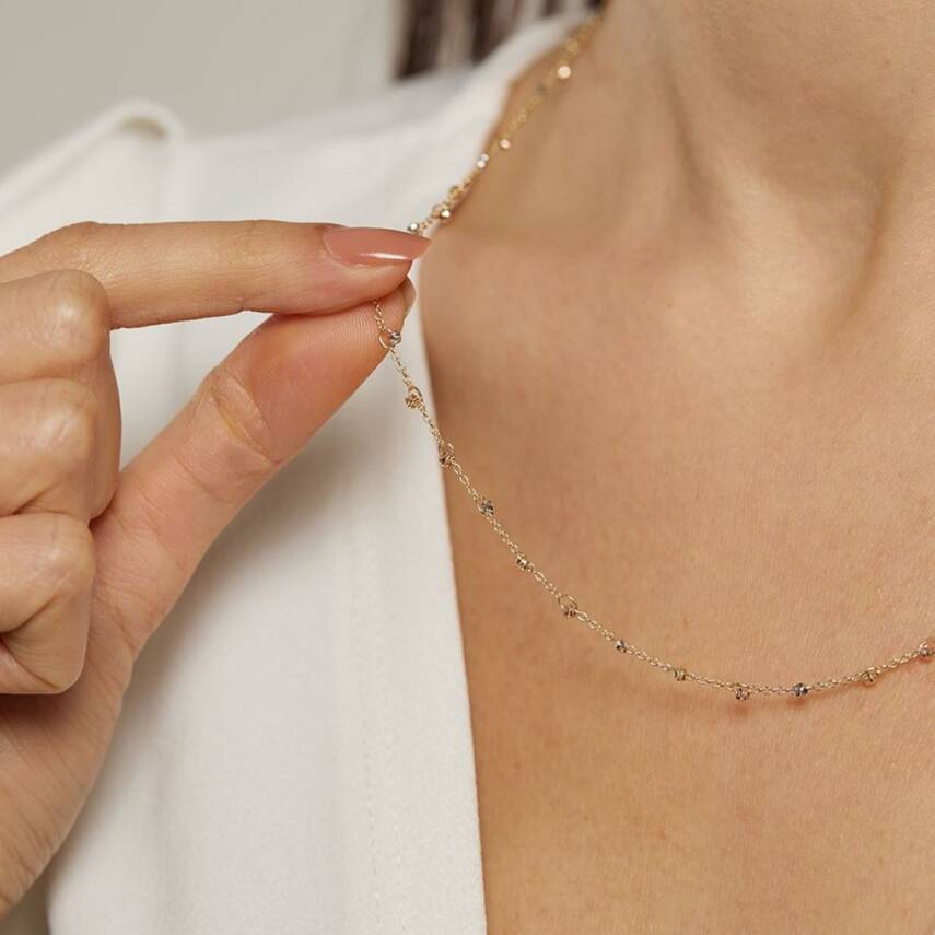 Dorikalı Minimal Zincir Altın Kolye - Semih Haşhaş Kuyumculuk (1)