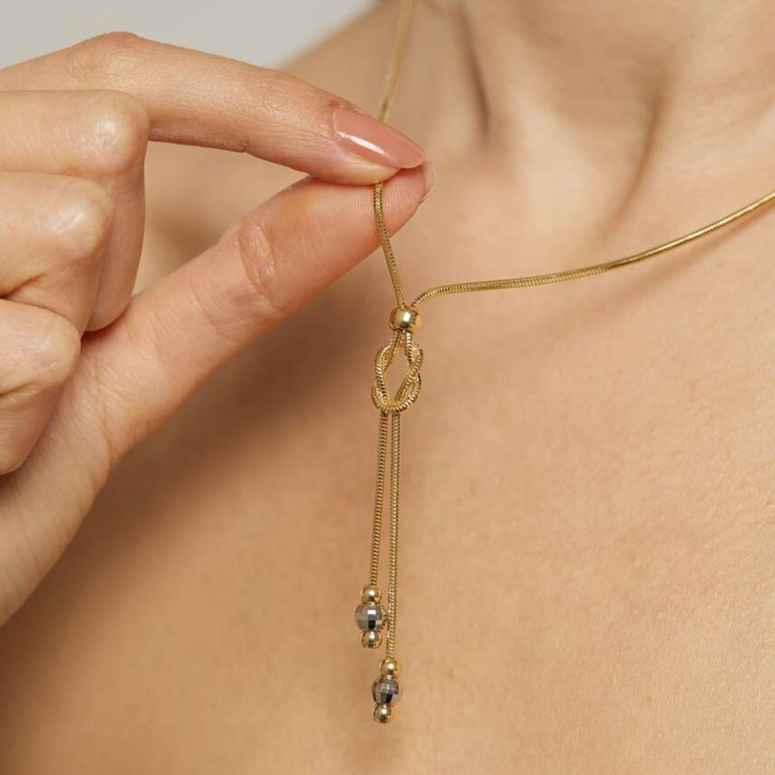 Düğümlü Balıksırtı Altın Kolye - Semih Haşhaş Kuyumculuk (1)