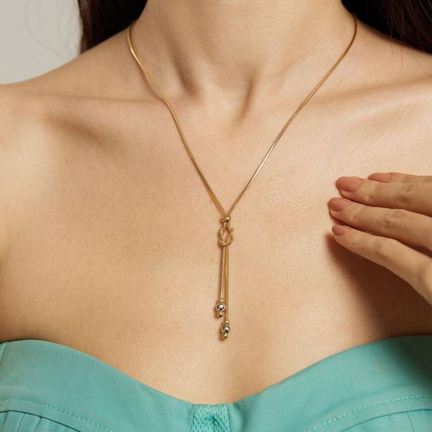 Düğümlü Balıksırtı Altın Kolye - Semih Haşhaş Kuyumculuk