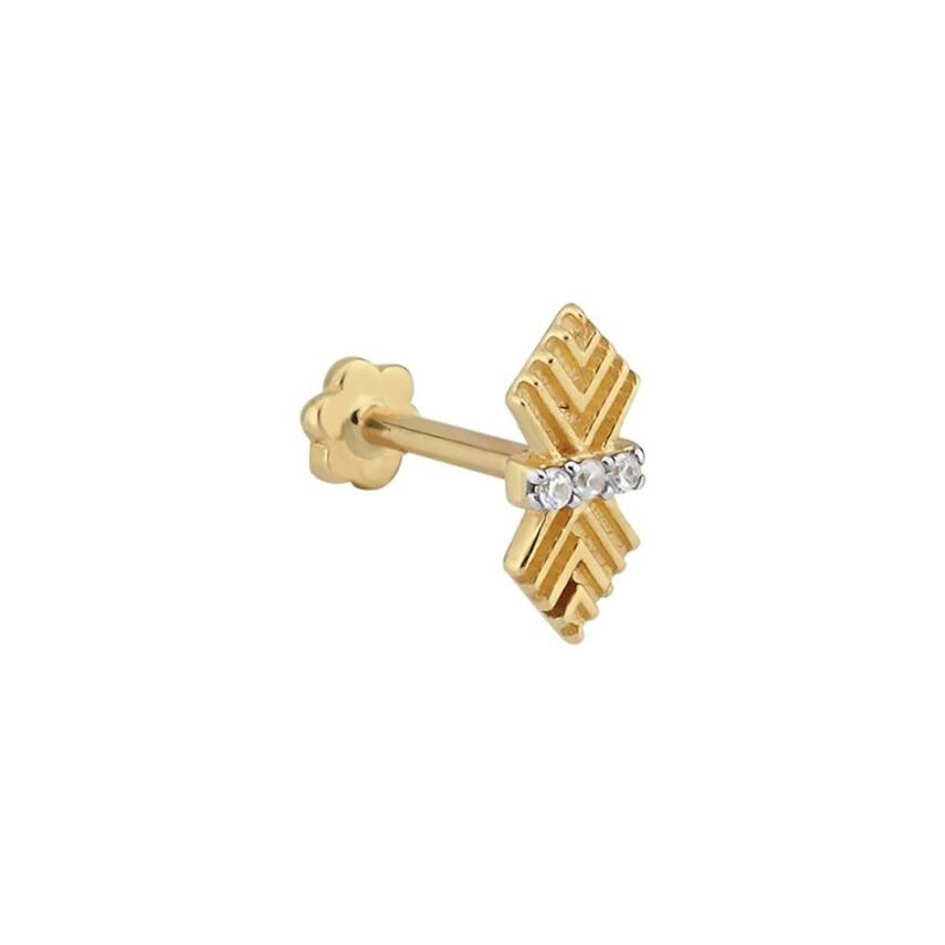 Geometrik Altın Helix Piercing - 1