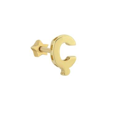 Harf Altın Tragus Piercing - 1
