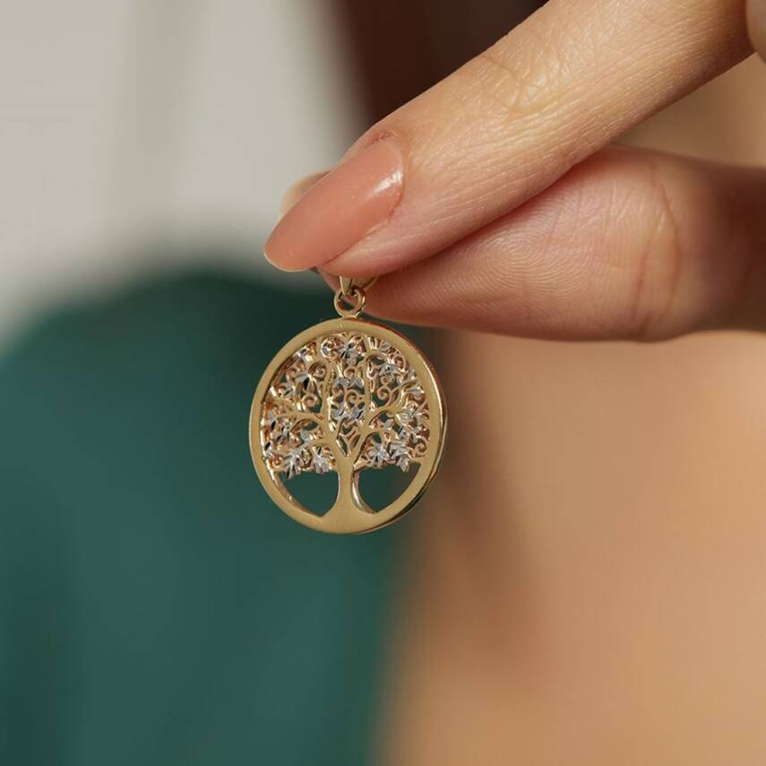 Hayat Ağacı Altın Kolye Ucu - Semih Haşhaş Kuyumculuk