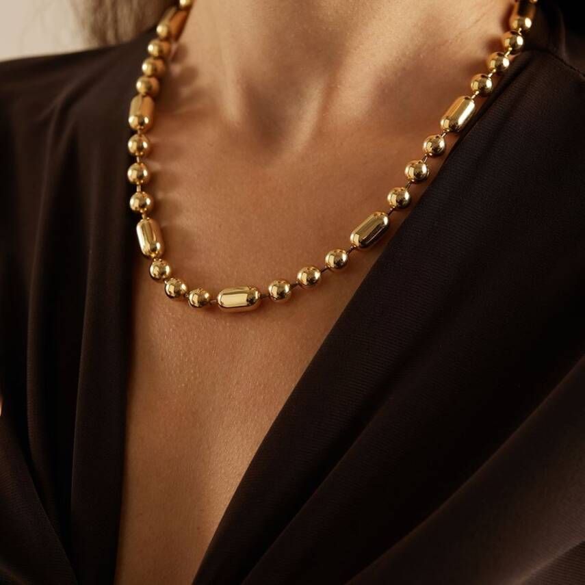 İri Formlu Altın Zincir Kolye - Semih Haşhaş Kuyumculuk (1)