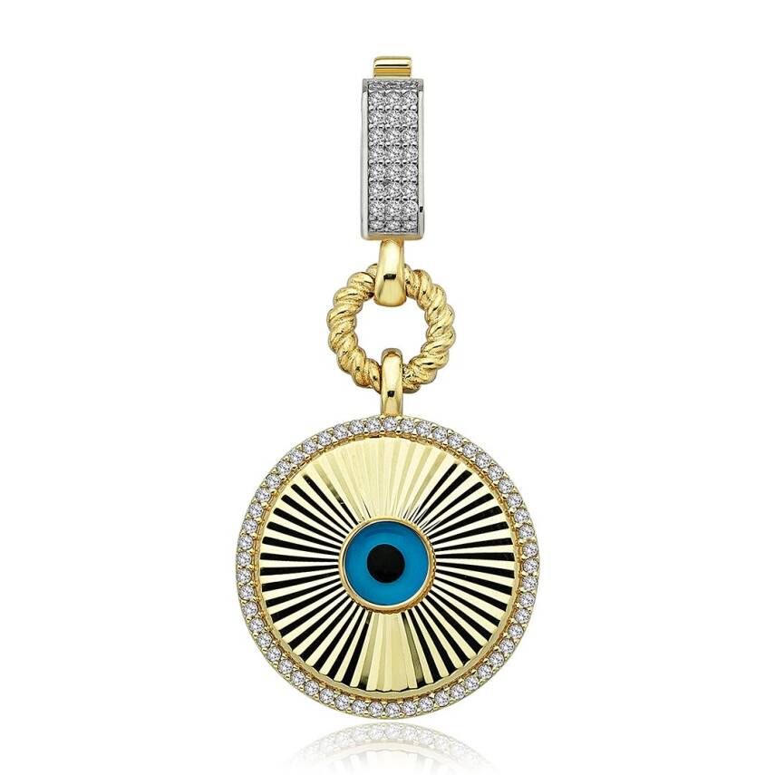 Kalemli Nazar Boncuklu Kolye Ve Bileklik Ucu Charm - Semih Haşhaş Kuyumculuk (1)