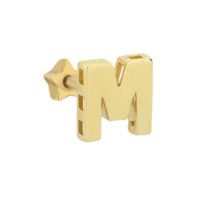 M Harfli Altın Tragus - 1