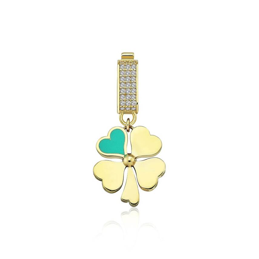 Mavi Mineli Yonca Charm - 2