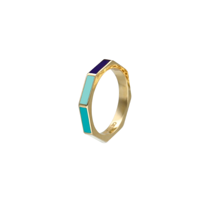  Minima Mineli Geometrik Altın Cetaş Yüzük - Cetaş 