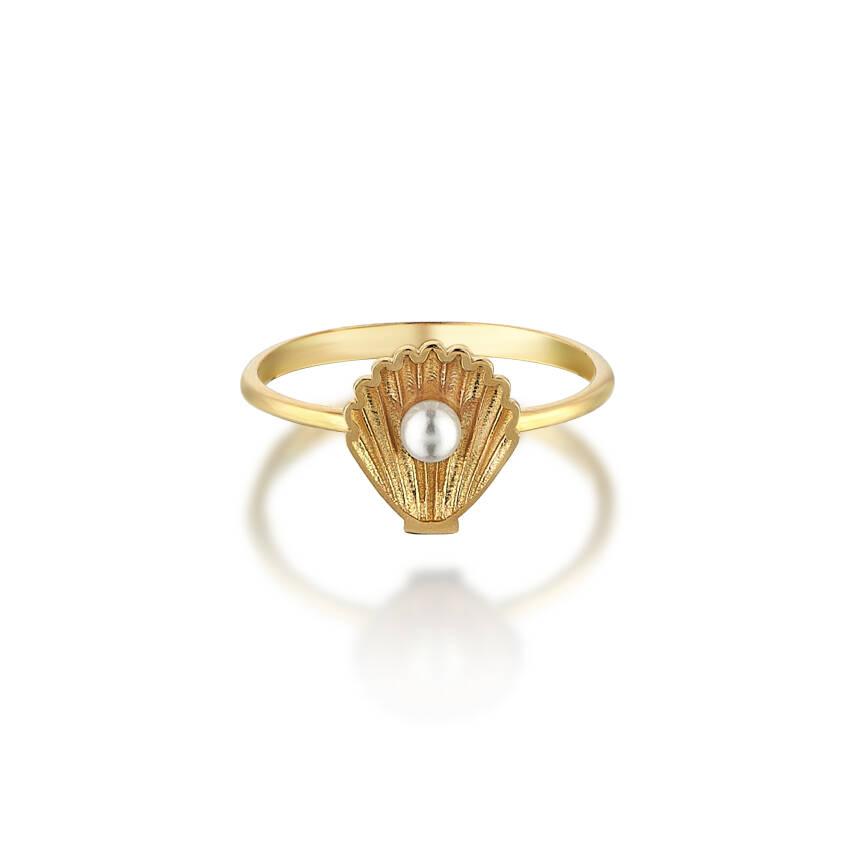 Minimal İnci Altın Yüzük - Semih Haşhaş Kuyumculuk (1)