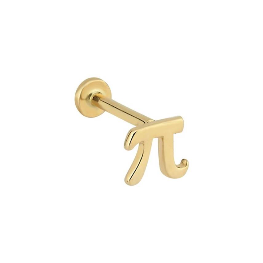 Pi Sayısı Altın Tragus Piercing - 1