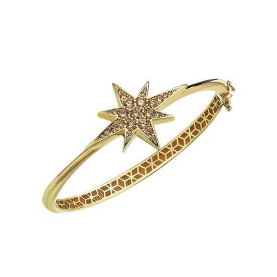 Polaris Taşlı Kuyruklu Yıldız Altın Cetaş Kelepçe - Cetaş 