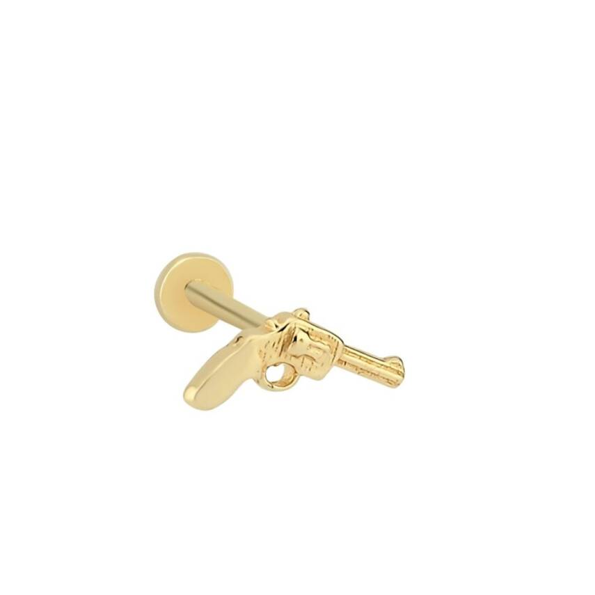 Silah Altın Tragus Piercing - 1