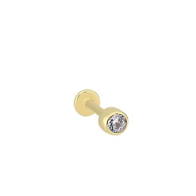 Tektaş Altın Tragus Piercing - 1