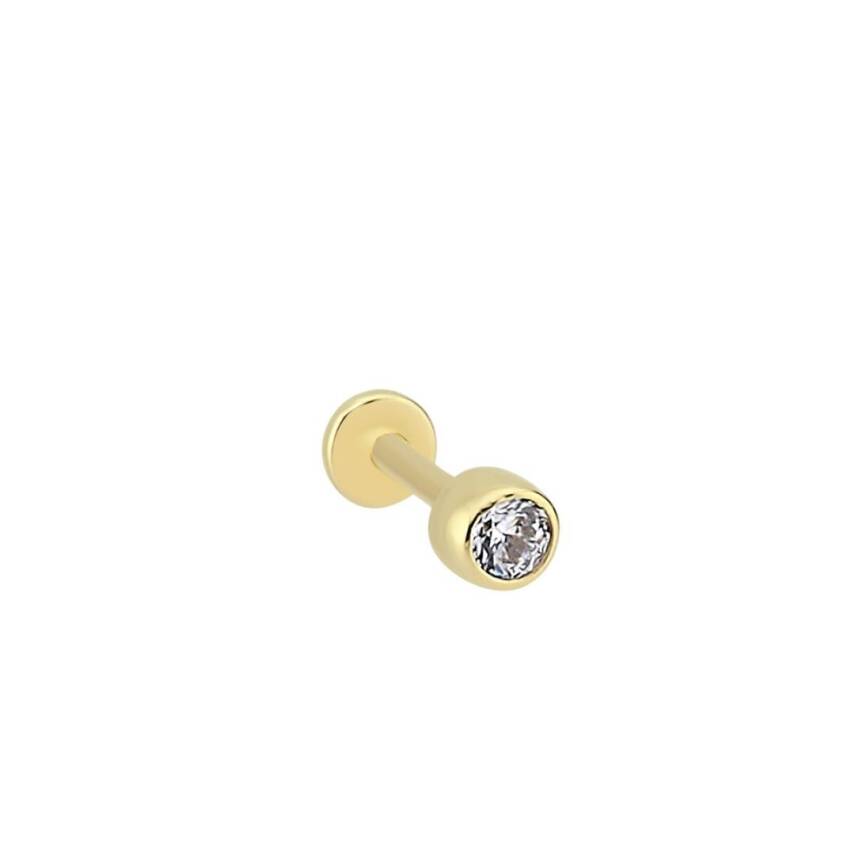Tektaş Altın Tragus Piercing - 1